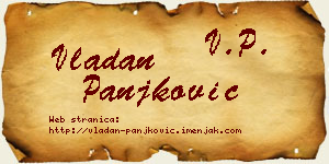 Vladan Panjković vizit kartica